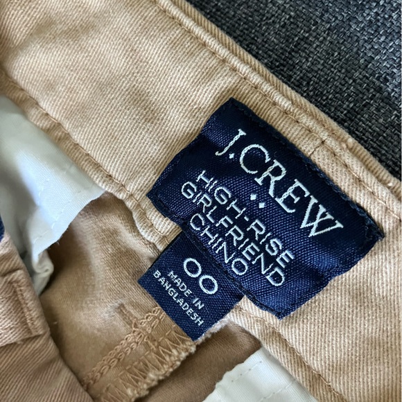J. CREW Tan and Navy Polka Dot Mid Rise Chinos Size 00 (Measure like a 2-4) - Picture 10 of 11
